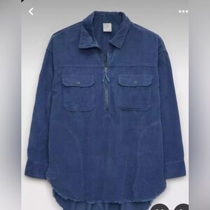 Aerie Offline Corduroy Shacket / half zip